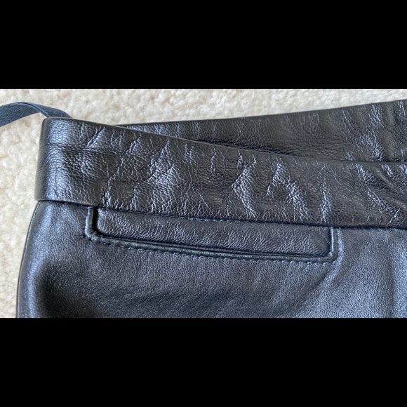 Black Leather Lambskin Pants by Neto Leather - Picture 13 of 14